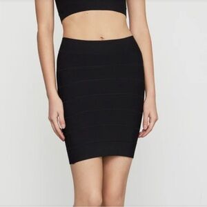 Black Bandage Mini Skirt